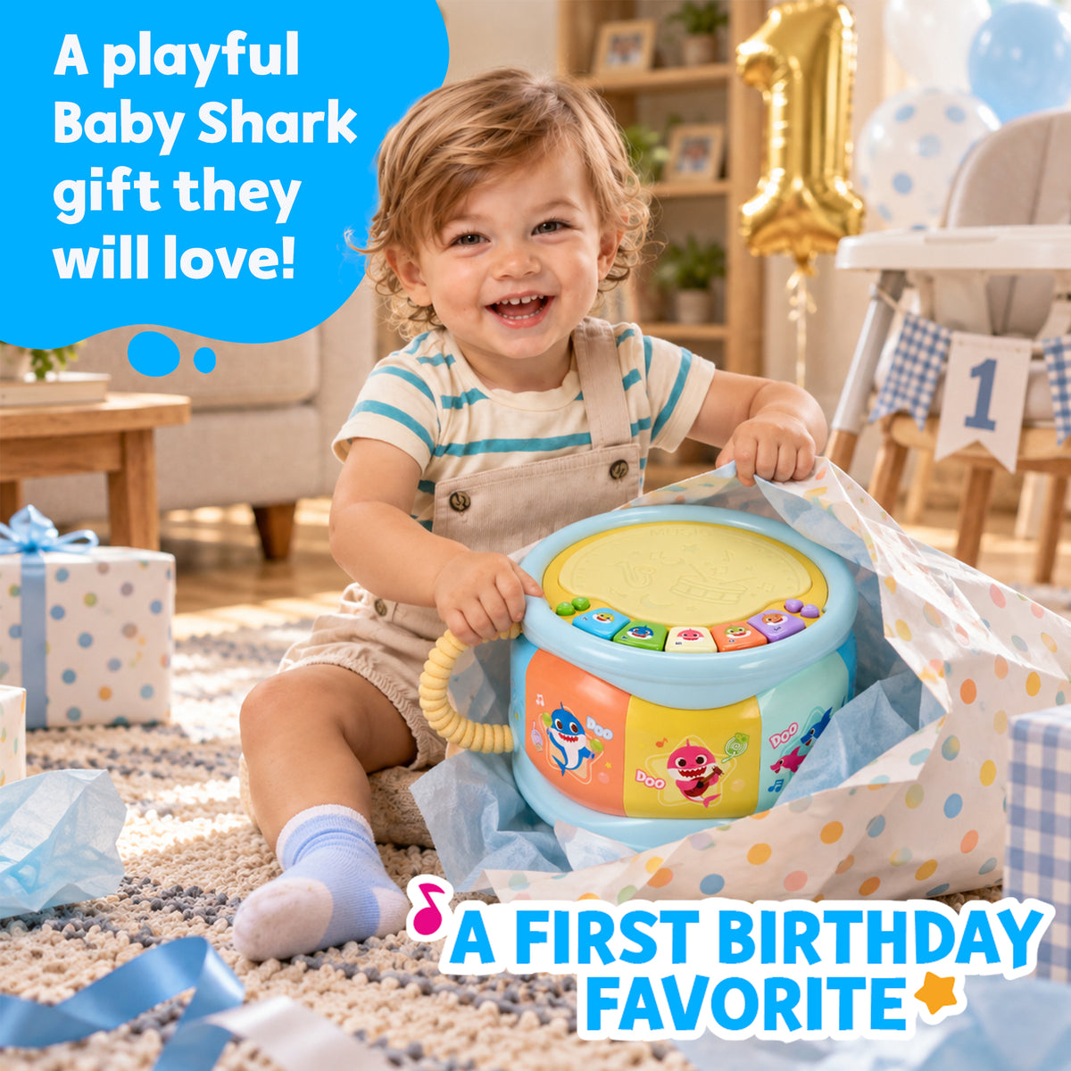 Baby Shark Piano Drum