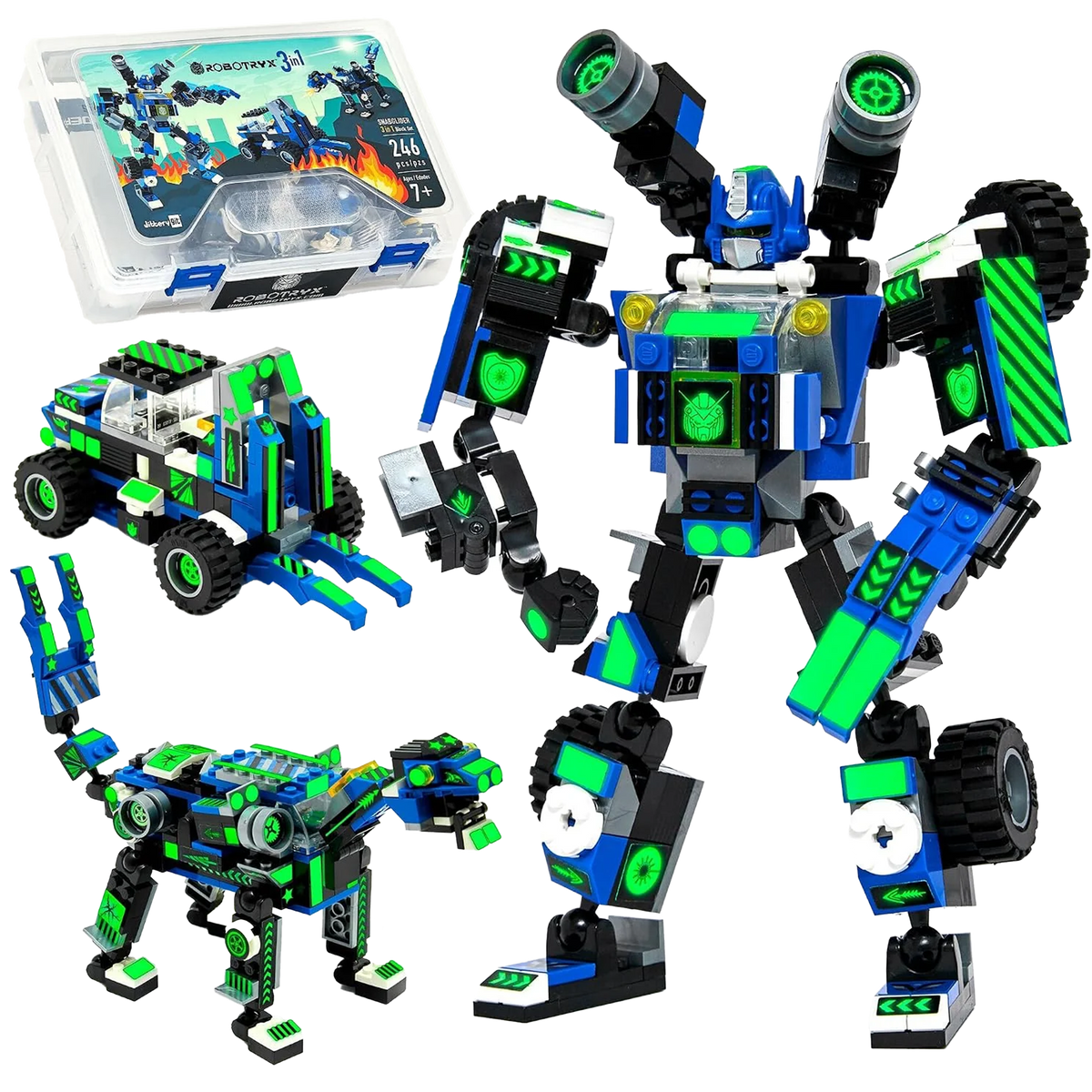 Snabglider — 3-in-1 Robot Building Set with Cannon Blasters