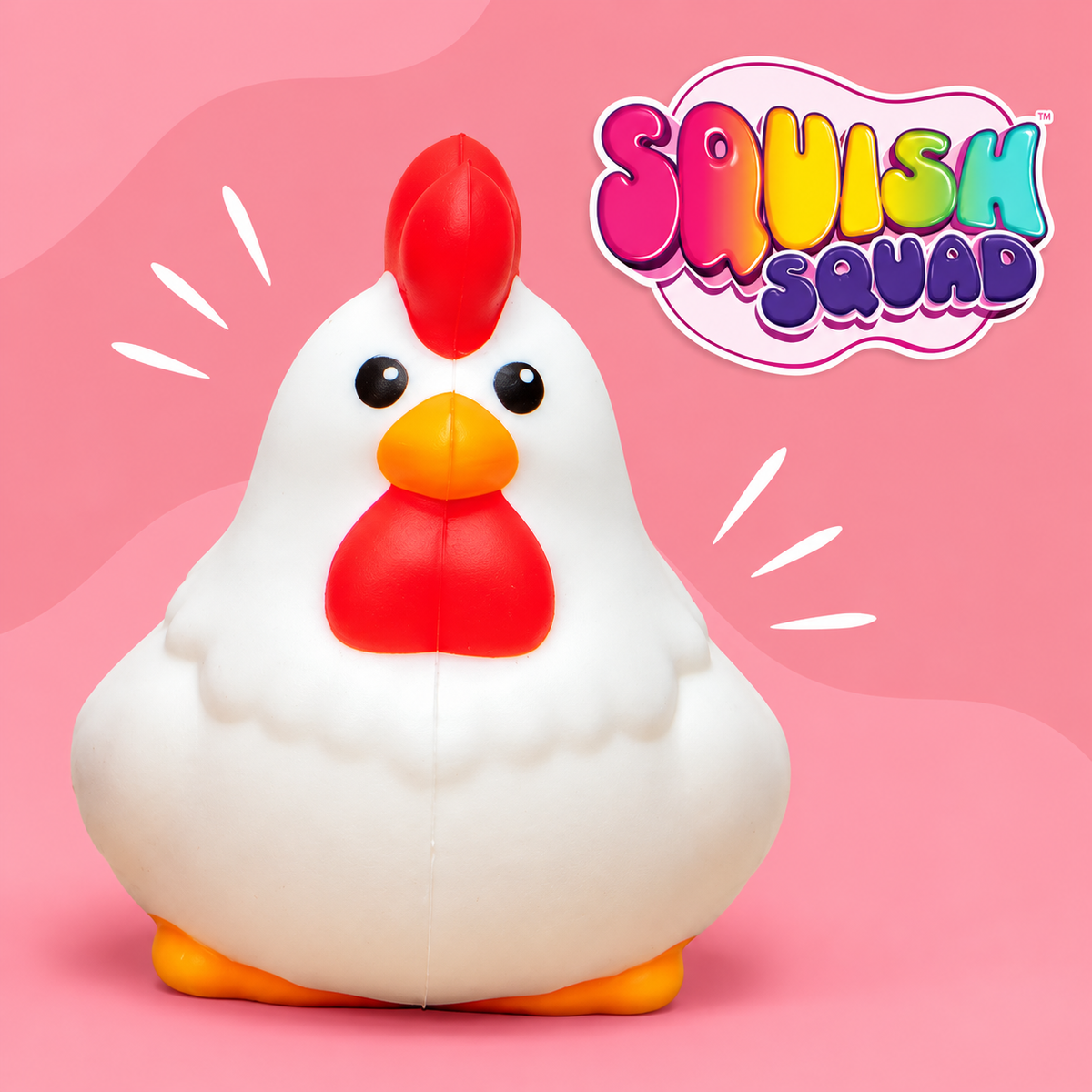 Squeeze-a-doodle-do Rooster Squishy – Stress Toy