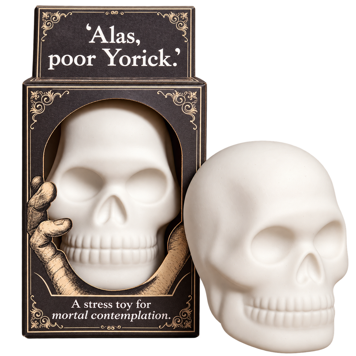 Alas Poor Yorick Skull Squishy – Shakespeare Stress Toy