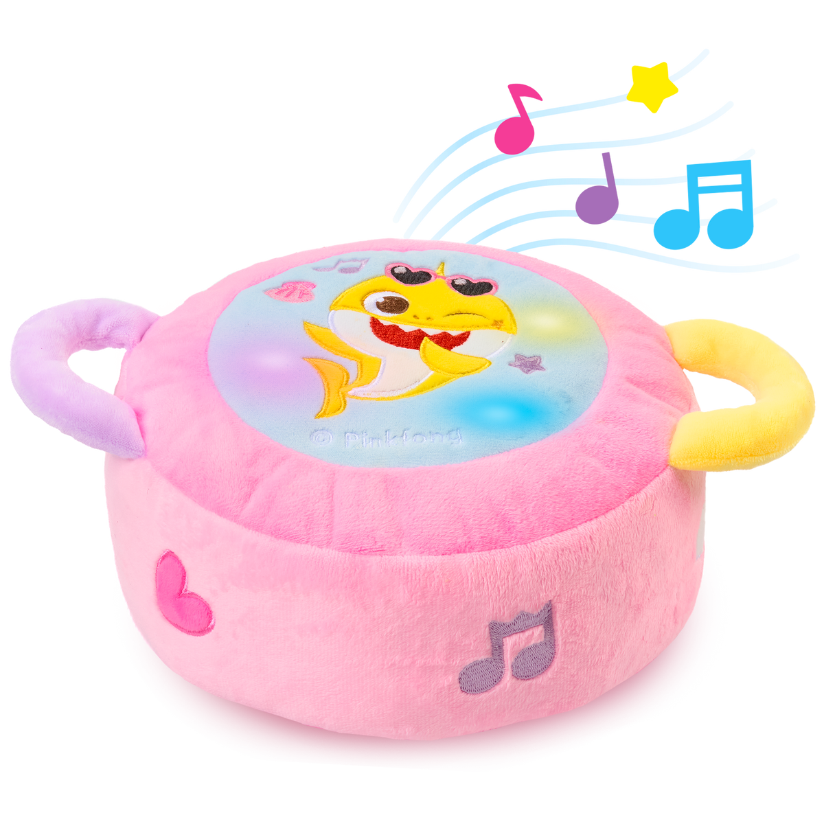 Baby Shark Plush Drum Pink