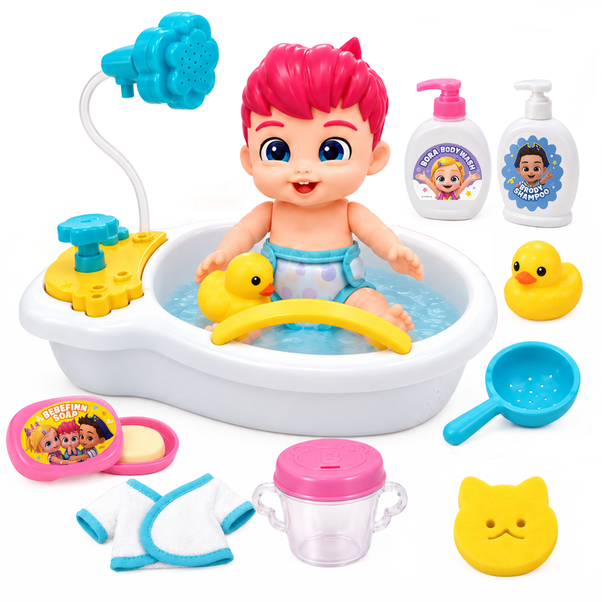 Bebefinn Bath Time Set