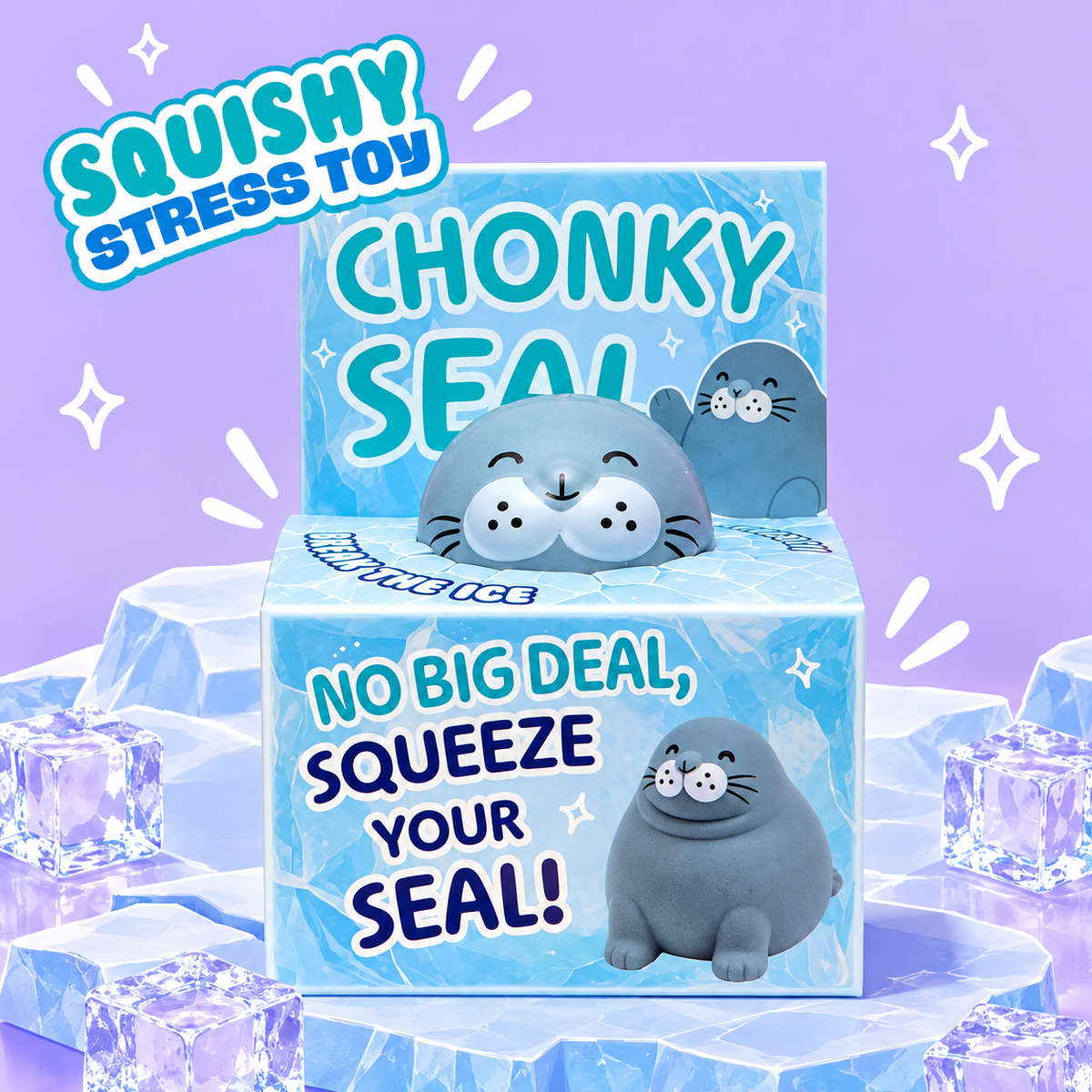 Chonky Seal Squishy – Slow Rise Stress Toy