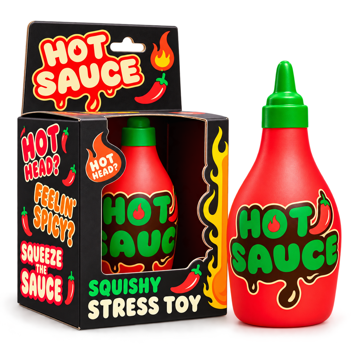 Hot Sauce Bottle Squishy – Slow Rise Stress Toy