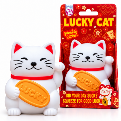 Lucky Cat Squishy – Maneki Neko Stress Toy
