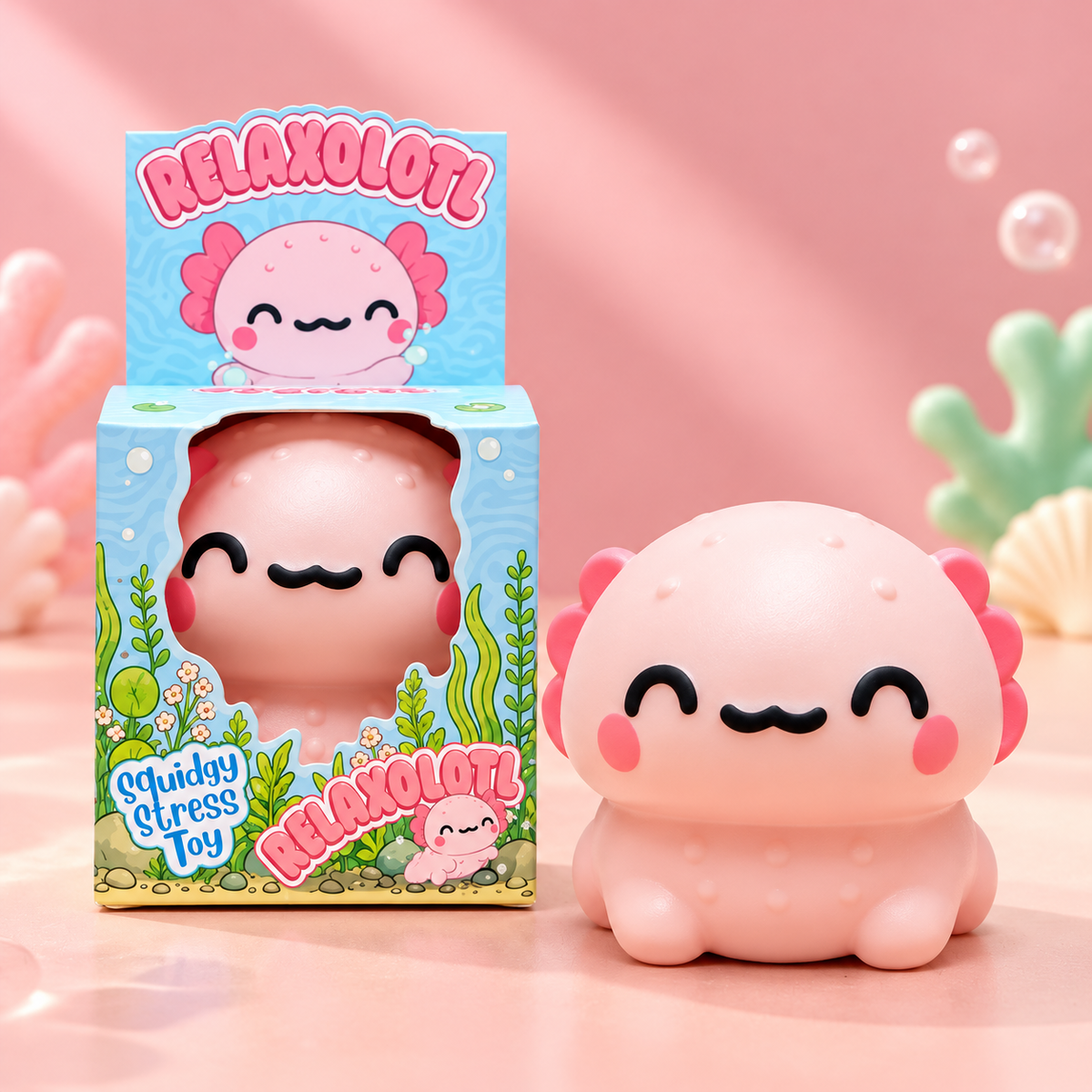 Relaxolotl Axolotl Squishy – Slow Rise Stress Toy