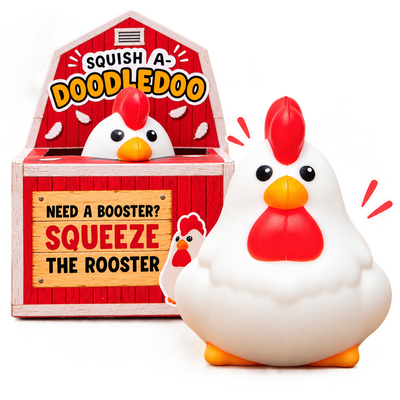 Squeeze-a-doodle-do Rooster Squishy – Stress Toy