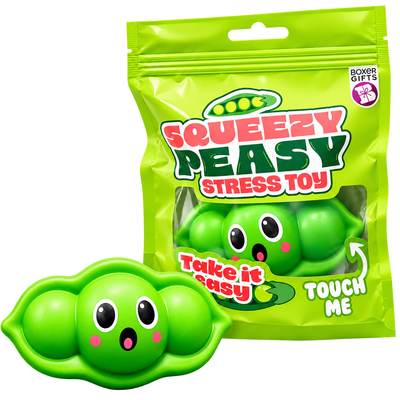 Squeezy Peasy Pea Pod Stress Toy – Squishy Fidget