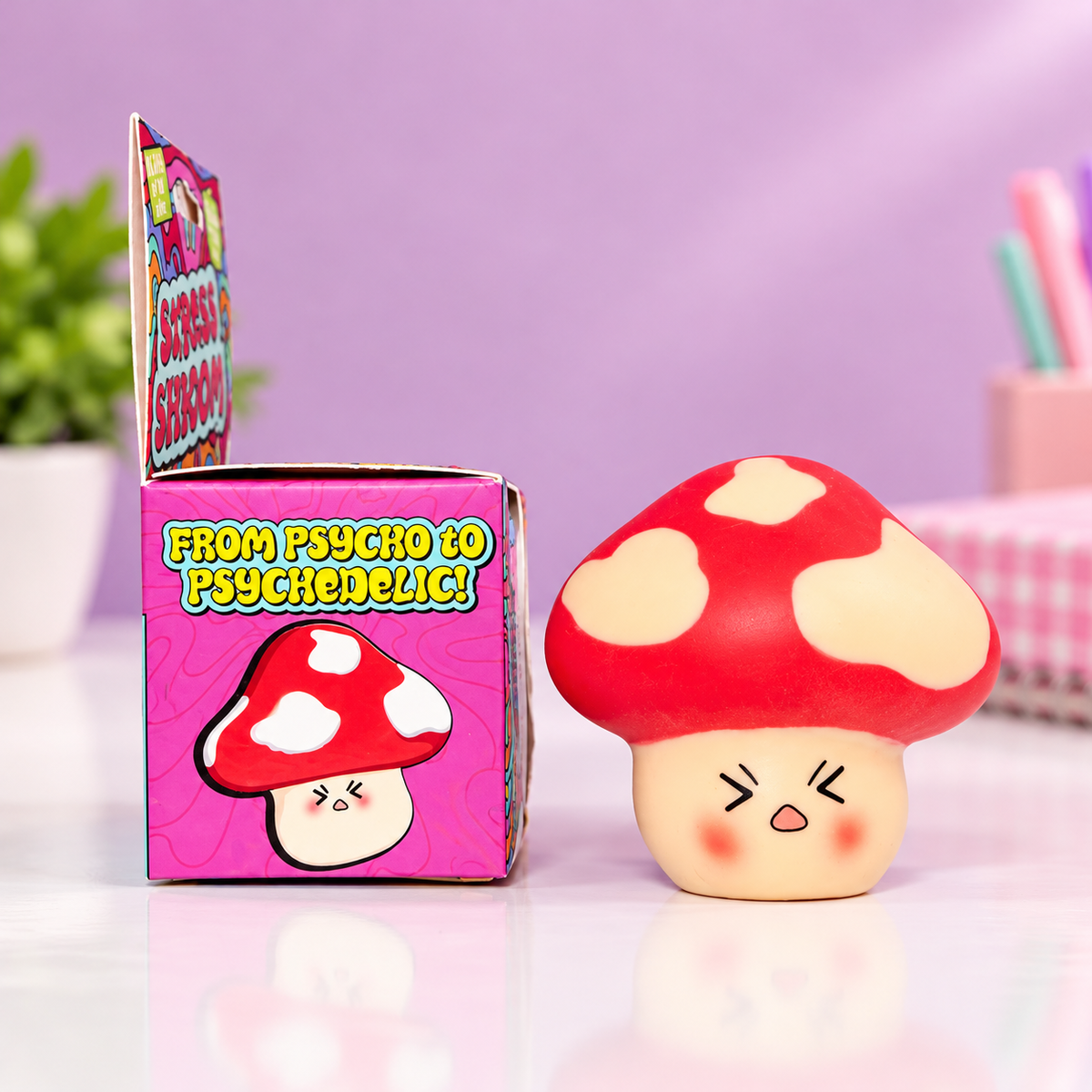 Stress Shroom Mushroom Squishy – Novelty Stress Toy